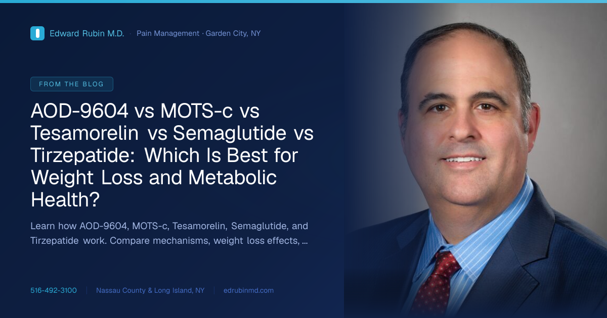 tesamorelin vs tirzepatide AOD-9604 vs MOTS-c vs Tesamorelin vs Semaglutide vs Tirzepatide: Which Is  Best for Weight Loss and Metabolic Health?